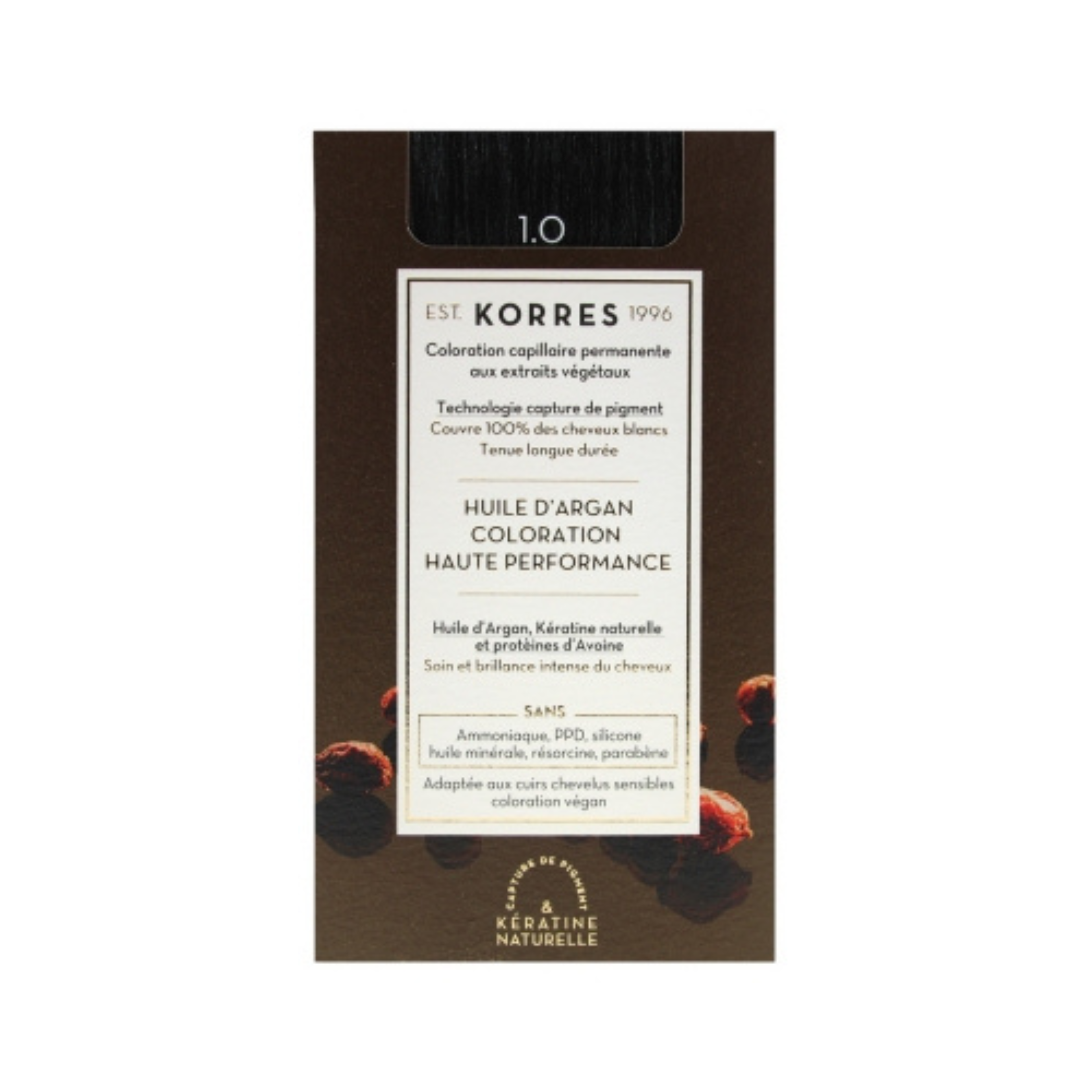 Argan Oil Advanced Colorant 1.0/ Боя за коса с арганово масло - 1.0 Черно