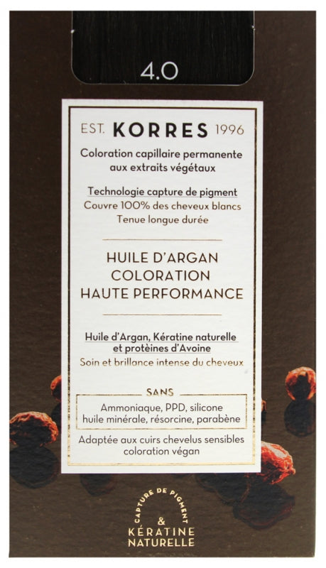 Argan Oil Advanced Colorant 4.0/ Боя за коса с арганово масло - 4.0 Кафяво