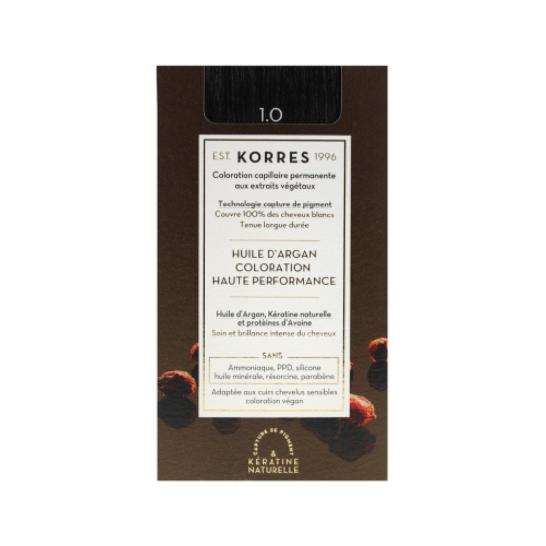 Argan Oil Advanced Colorant 1.0/ Боя за коса с арганово масло - 1.0 Черно