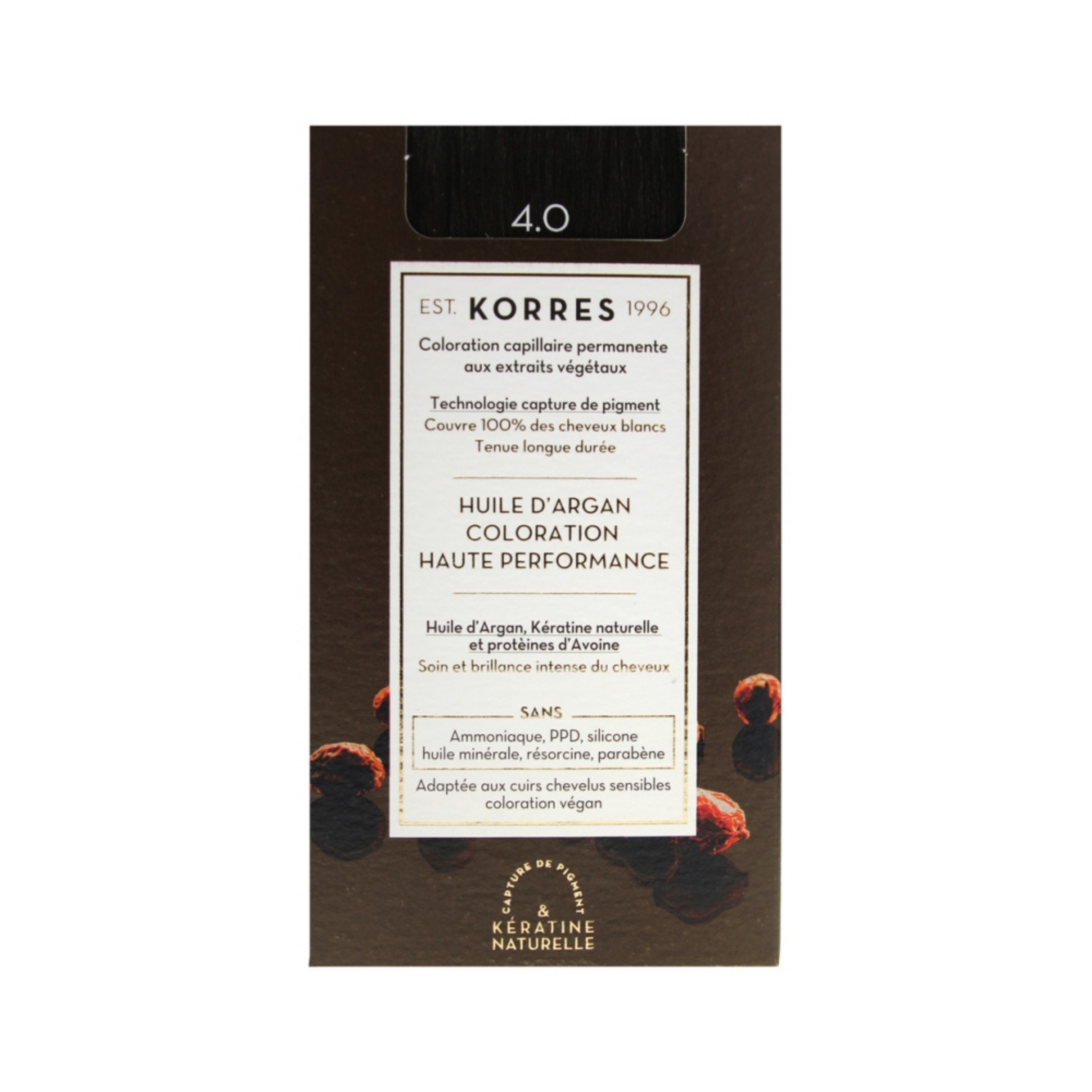 Argan Oil Advanced Colorant 4.0/ Боя за коса с арганово масло - 4.0 Кафяво