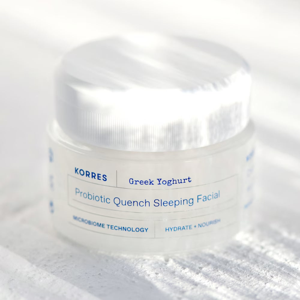 Greek Yoghurt Probiotic Quench Sleeping Facial/ Нощна подхранваща маска с пробиотици и гръцко кисело мляко