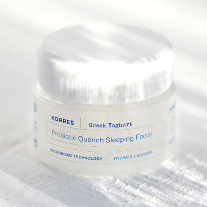 Greek Yoghurt Probiotic Quench Sleeping Facial/ Нощна подхранваща маска с пробиотици и гръцко кисело мляко