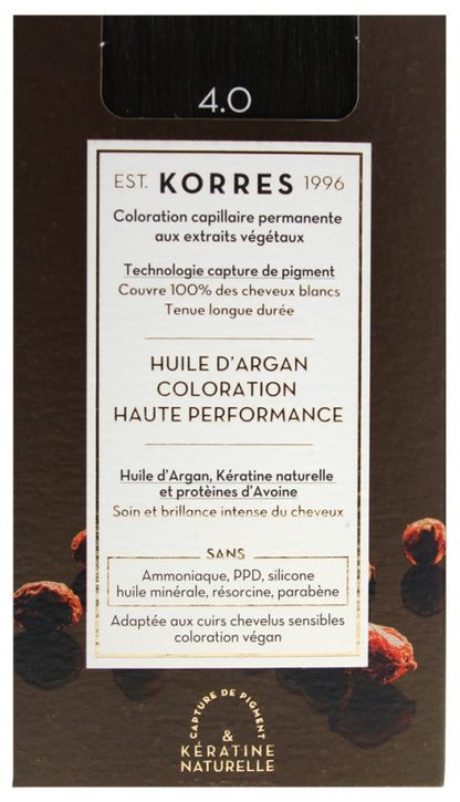 Argan Oil Advanced Colorant 4.0/ Боя за коса с арганово масло - 4.0 Кафяво