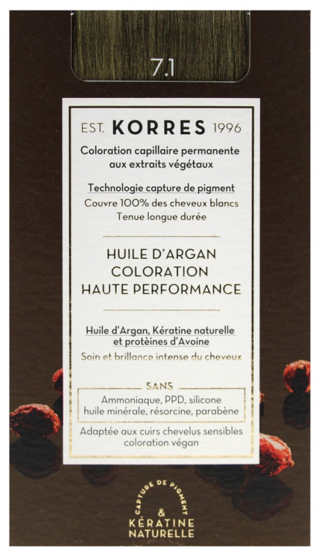 Argan Oil Advanced Colorant 7.1/ Боя за коса с арганово масло - 7.1 Пепеляво русо