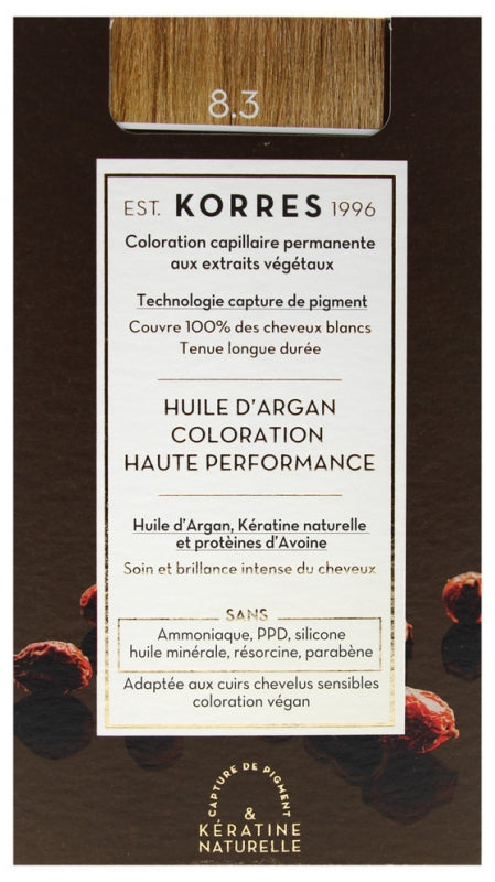 Argan Oil Advanced Colorant 8.3/ Боя за коса с арганово масло - 8.3 Светло русо златисто